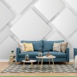 3D Effect Square Details Modern Wallpaper - Image 4