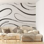 Black and White Wallpaper, Geometric, Peel and Stick