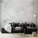 White concrete wall photo wallpaper | Self adhesive | Peel & Stick | Repositionable removable wallpaper