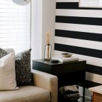 Black and white Horizontal Striped Removable wallpaper / Bold Peel and Stick wallpaper / Striped wallpaper - Self-adhesive or Traditional - Image 4