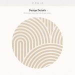 Boho Lines Beige Stair Riser Stickers - Pack of 6 Removable Stair Riser Tile Decals - Peel & Stick Stair Riser Deco Strips - 48" long nice wallpaper - Image 3