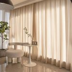 Panneau Rideau Transparent Unicolore