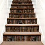 Book Stair Decals, Staircase Decals, Stair Riser Decals Peel & Stick Vinyl, Stair Riser Stickers, Stairway Decals Strips for Stairs Decor nice wallpaper