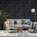 Geometric Wallpaper Peel and Stick Wallpaper Self Adhesive Wallpaper Removable Wallpaper Geometric wall