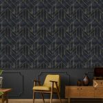 Geometric Wallpaper Peel and Stick Wallpaper Self Adhesive Wallpaper Removable Wallpaper Geometric wall - Image 4