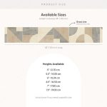 Geometric Sand Stair Riser Stickers - Pack of 6 Removable Stair Riser Tile Decals - Peel & Stick Stair Riser Deco Strips - 48" long nice wallpaper - Image 4