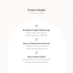 Geometric Sand Stair Riser Stickers - Pack of 6 Removable Stair Riser Tile Decals - Peel & Stick Stair Riser Deco Strips - 48" long nice wallpaper - Image 6