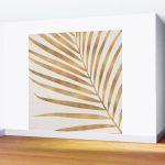 Metallic Gold Palm Leaf Wall Mural - Image 2