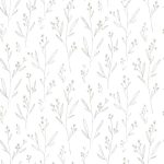 Minimal Floral Wallpaper. Color: Beige. Peel and Stick Wallpaper. Removable. Accent Wall. Multiple Colors Available. Beige. Updated - Image 3