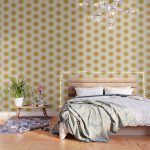 Golden Sun Pattern Wallpaper