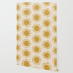 Golden Sun Pattern Wallpaper - Image 2