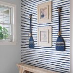 Peel and Stick Wallpaper - Watercolor Stripes Blue - Removable Wallpaper - Image 2