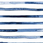 Peel and Stick Wallpaper - Watercolor Stripes Blue - Removable Wallpaper - Image 4