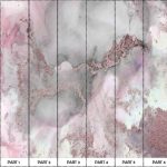 Pink And Gray Marble, Pink Marble Mural, Pink Wall Art, Abstract Wall Paper, Gray Marble Wall Paper, Shimmery Wall Paper, - Image 2