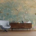 Vintage Chinoiserie Wallpaper with Birds floral ancient Wallpaper, non-woven wallpaper, peel and stick wallpaper - Image 7